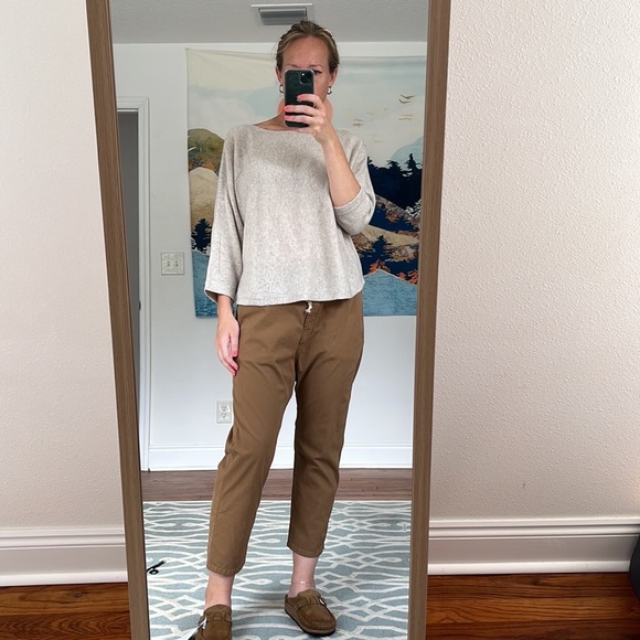 Poetry Sweaters - Poetry Boat Neck Cashmere Sweater Ecru Women’s Size 8/10